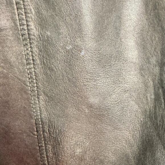 Saddlebred Black Leather Bomber Ranch Cowboy Pilot Lined Pockets Jacket Size XL - Picture 6 of 7